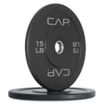 thumbnail image 1 of Juego de paragolpes olímpicos CAP Barbell Budget, 15 libras, par negro, 1 of 6