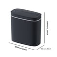 thumbnail image 3 of Cubo de basura automático de 14L Cubo de basura impermeable IPX5 para baño de espacio estrecho, 3 of 6
