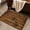 Brown, variant on Bathroom Mats, Non Slip Absorbent Floor Mat, Quick Dry Shower Rug for Bathroom Doorway, Sink and Toilet, Machine Washable Anti-Slip Bath Mat, Modern Home Decor