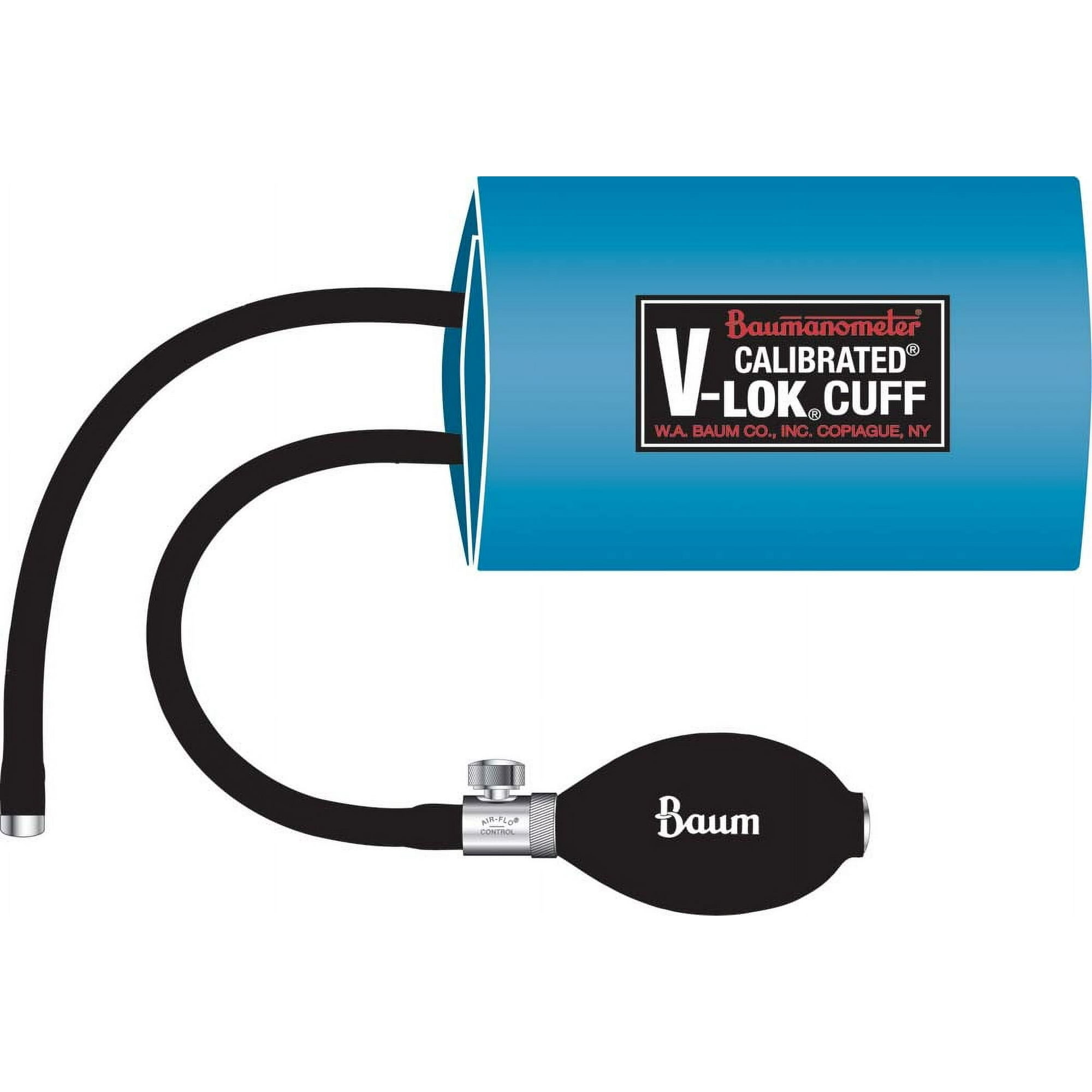W.A. Baum Inflation Kit Calibrated V-Lok Adult Arm Medium Blood Pressure Monitor, 1 Pack