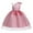 Pink, variant on Little Girls Dresses Vacation Dresses Faddish Comfort Oblique Shoulder Print Sleeveless Flower Girl Dresses Going Out Dresses Cute Dresses