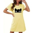 thumbnail image 5 of Sokhug Women's Sleep Shirts Oversized Nightgown Graphic Print Short Sleeve Nightdress, 5 of 5