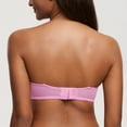 thumbnail image 3 of Women Unlined Lace Strapless Bra Sexy See Through Plus Size Underwire Bralette, 3 of 4