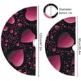 thumbnail image 3 of Coolnut Valentine's&nbsp;Day Love Heart&nbsp;Tree&nbsp;Skirt Double&nbsp;Layers Xmas Tree Skirts, Valentine's&nbsp;Day Holiday Party Indoor Outdoor Home Office Ornaments, 48", 3 of 6