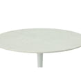 thumbnail image 5 of Contemporary Home Living Marble Top Pedestal Dining Table - 36" - White, 5 of 8