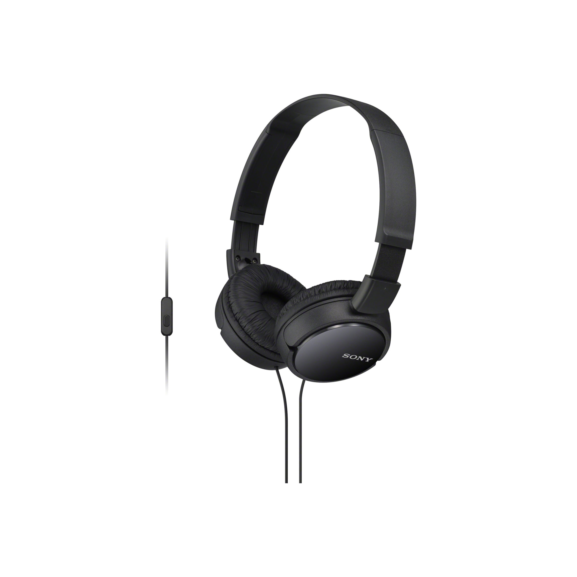 Sony MDR-ZX110AP EXTRA BASS Headphones with Mic- Black - image 2 of 3