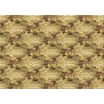 thumbnail image 1 of Ahgly Company Tapis d'Intérieur Lavables en Machine, Rectangle Transitionnel Brun Doré Jaune, 3' x 5', 1 of 7