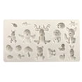 thumbnail image 1 of Diy Bosque Dibujos Animados Animales Silicona Hornear Fondant Epoxi Molde Pastel Decoración Herramienta Fondant Molde Cocina Herramienta Para Hornear Moyic HA018059-00, 1 of 7