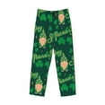 thumbnail image 4 of Goofa St Patrick's Day9 Printed Soft Pajama Pants for Men, Wide Leg Comfy Casual Lounge Yoga Pants-Medium, 4 of 9