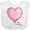 AA-White, variant on Inktastic Pink Balloon Heart Boys or Girls Baby Bib