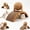 Large, variant on 2 in 1 Wobble Ball Cat Scratcher, Wood Interactive Arch Scratcher with Arched Bridge and 360 Degree Rotating Sisal Ball, for Indoor Cats