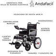 thumbnail image 3 of Andafacil® Pro - Silla de Ruedas Electrica | Moderna, Plegable, Todo Terreno - 2 Baterias, 3 of 8