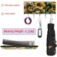thumbnail image 5 of PhooArto Key Holder for Wall Decorative with 5 Key Hooks, Sunflower Sloths Pattern Holders Wall Mount Organizer with Mail Key Rack, Self Adhesive, 5 of 7