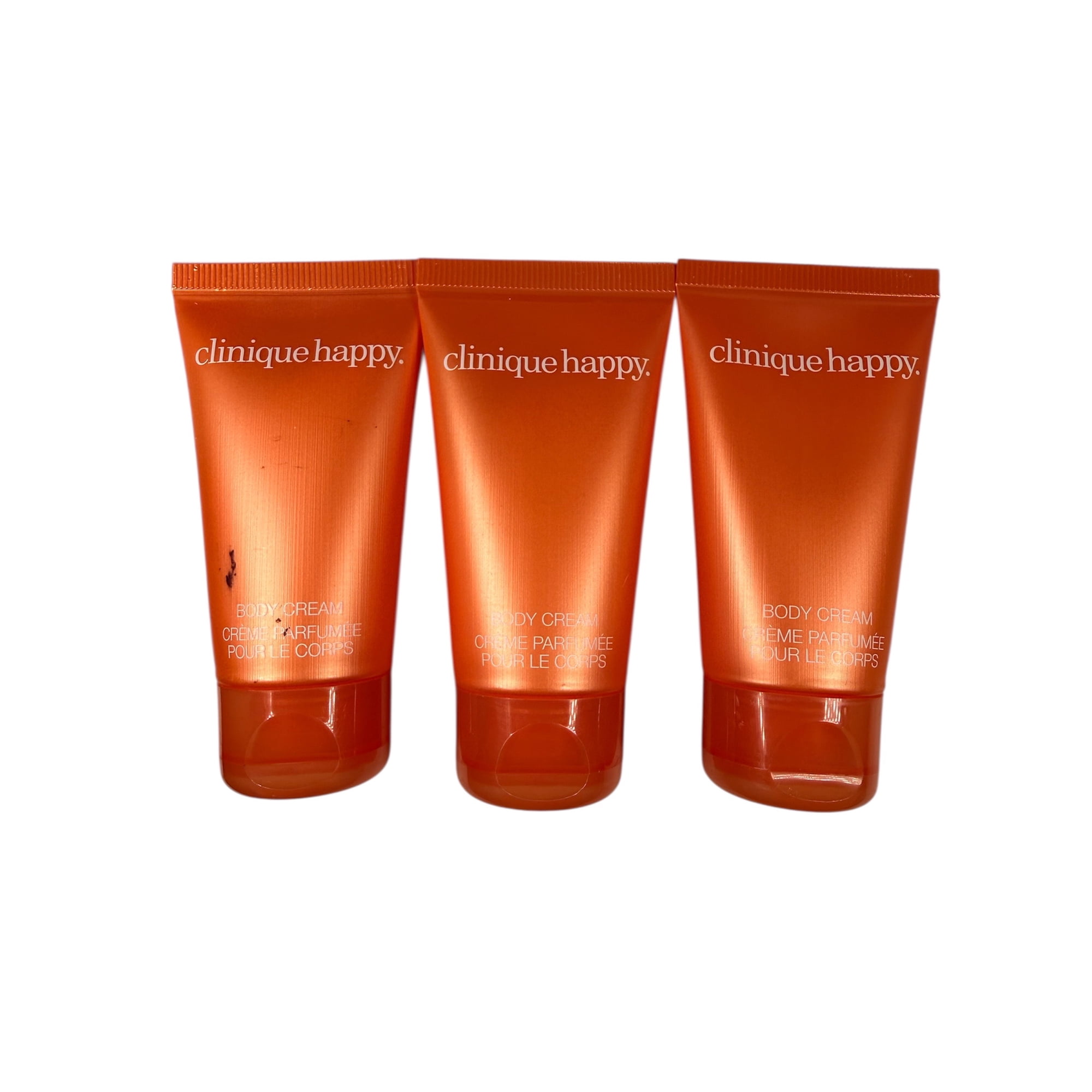 Clinique Happy Body Cream | Softening Body Lotion 1.0 Fl. Oz 3 Pack