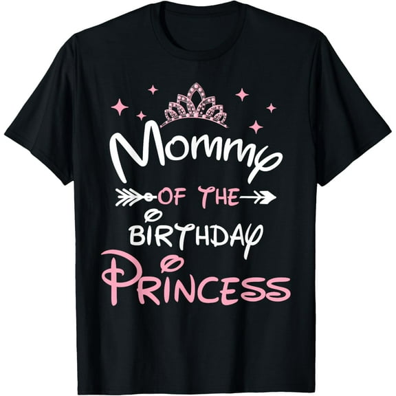 Mommy Of The Birthday Princess Vintage Funny Gifts Men Women T-shirt