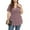Pink, variant on Ladies Summer Tops Fashion Womens Plus Size Cutout Asymmetric Cold Shoulder T-shirt V-Neck Tops Spring Shirts for Women 2024