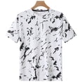 thumbnail image 4 of TEAJOPSUU Men's Graphic Print Sports T-Shirt Quick Dry & Moisture-Wicking Odor-Resistant & Stretchy & Wrinkle Resistant A-White, 4 of 6