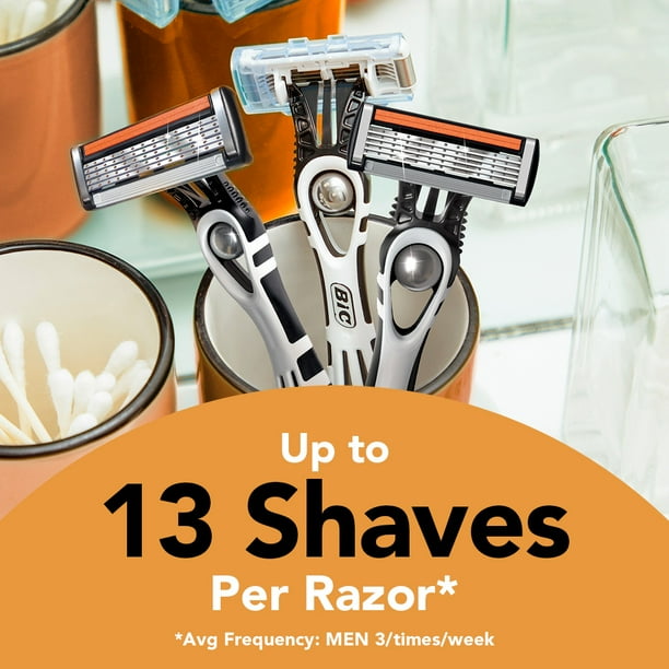 BIC Metal Disposable Razors For Men – 20 Razors Total (4 Packs Of 5)