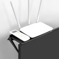 thumbnail image 3 of IFANLANDOR Black Plastic Computer Screen Shelf with Large Storage Space for Home Use, Adjustable, Punch Free Installation, 3 of 8