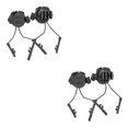 thumbnail image 3 of Sidaley Adaptador de riel para auriculares de casco, cascos de caza, soporte giratorio de 360 ​​grados para auriculares, equipo para Type2 NO2, 3 of 6