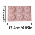thumbnail image 2 of Silicone Cute Cat For Candy Gummy Food Chocolate Cake Decoration Soap Small round Baking Pans Nonstick Small Pound Cake Pans for Baking Cool Baking Stuff for Teens Cake Baking Kits for Beginners Cake, 2 of 7