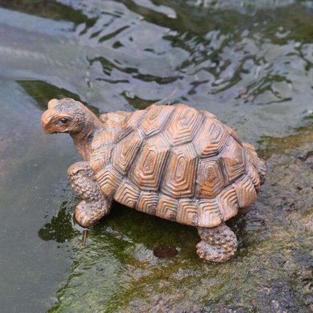 Regalos de Decoración de Ornamento de Jardín de Tortuga Lindos para Decoración de Jardín Al Aire Libre , Tortuga individual Tortuga individual Soledad muñeca tortuga