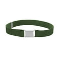 thumbnail image 1 of Wweixi 1 Ensemble Design Simple Ceinture Élastique Enfants Garçons Boucle Réglable Ceinture Extensible Réutilisable Lavable Jeans Accessoires Vêtements Vert, 1 of 9