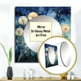 thumbnail image 3 of Designart "Blue Dandelion landscape Pointillism Dot II" Landscapes Square Mirror Wall Decor Traditional - Large White Square Bathroom Mirror - Square Printed Wall Mirror Art, 3 of 5