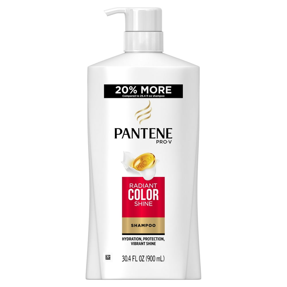 Pantene Shampoo with Pump, Radiant Color Shine for Color Treated Hair