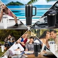 thumbnail image 2 of AYAOQIANG 40 oz Tumbler with Handle and Straw Lid Insulated Tumblers Cups with Lids Straws Double Wall Vacuum Leak Proof Stainless Steel 40oz Tumbler Travel Mug Gifts for Men or Women, 2 of 7