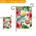thumbnail image 3 of Tropical Fruits Flowers and Palm Leaves Garden Flag Double Sided House Flag for Outdoor Home, Personalized All Year Round Yard Decor 12 x 18 Inch, 3 of 6