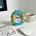 thumbnail image 6 of Small Analog Clock for Bedroom, Non Ticking Desk Clock for Students with Gentle Wake Up , Battery Operated Portable Study and Travel Clock, 6 of 6