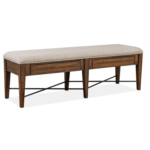 Magnussen Bay Creek Bench with Upholstered Seat