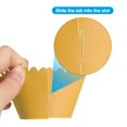 thumbnail image 4 of Cupcake Wrappers Paper, 50 Pack Baking Cups Wave Decoration, Gold Yellow, 4 of 6