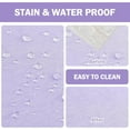 thumbnail image 6 of Textured Linen Tablecloth Rectangle 60x84 Water Resistant Spill-Proof Wipeable Purple Table Cloth Wrinkle Free Fabric Dining Table Cover for Birthday Wedding Easter Spring Party, 6 of 6