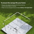 thumbnail image 3 of Toile de Pergola Rétractable Beige de Remplacement - Couverture de Patio 9,8 Pi x 9,8 Pi pour Pergolas [BRAND NAME] avec Trous de Drainage, 3 of 7