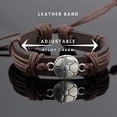 thumbnail image 3 of Sports Leather Wrap Bracelets for Men Teen Soccer Football Charm Bracelet (Soccer), 3 of 3