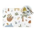 thumbnail image 4 of XMXY Woven Placemats Set of 4 PCS, Cartoon Forest Flower Animal Table Mats Washable Heat Resistant Placemats, 4 of 6