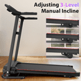 thumbnail image 2 of SWERTOY Treadmill 265 lb Capacity, Folding Treadmill with Incline, 40" x 15" Ultra-Wide Tread Belt, Electric Walking Exercise Machine Running Treadmill for Home Gym, 2 of 8