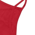 thumbnail image 5 of Dazajoo Plus Size Linen Tank Tops for Women Loose Fit Spaghetti Strap Camisoles Casual Lightweight Summer Beach Tanks,Red XXXXXL, 5 of 7