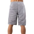 thumbnail image 2 of Men's Drawstring Elastic Waist Fleece Zipper Pockets Fitness Gym Sweat Shorts (641266 - Grey, L), 2 of 3