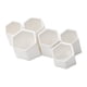 thumbnail image 4 of Caja de almacenamiento hexagonal para lápices, estantes multifuncionales para colgar en la pared, decoración blanco, 4 of 5