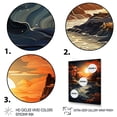 thumbnail image 3 of Designart "Moonlit Serenity Papercut Sunset II" Landscape & Nature Canvas Wall Art, 3 of 5