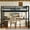 Off White + Metal + Queen, variant on Space-Saving Twin Metal Loft Bed - Built-in Power Outlet, LED Lights, Noise-Free, Black