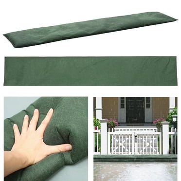 10PCS Water Activated Flood Barriers Non Woven Fabric Reusable Sandless Water Barrier Flood Bag for Rainy Season 25*50cm