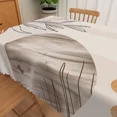 thumbnail image 4 of Nanqianyi Modern Geometric Tablecloth for Kitchen Dining,60x70 Oil-resistant Stain Proof Rectangular Table Cover, 4 of 6