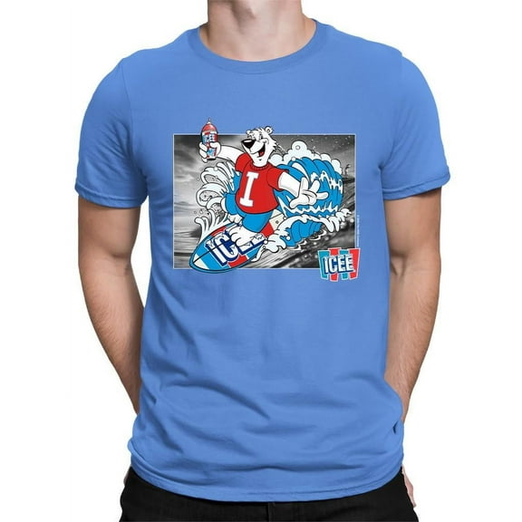 Surfing Cool ICEE Bear - Arctic Wave Chill Graphic Men's T-shirt