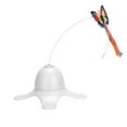 thumbnail image 2 of Flashing  Cat Toy, Non Slip Interactive Easy To Install Electric Feather Toy ABS Material  For Cats White, 2 of 8