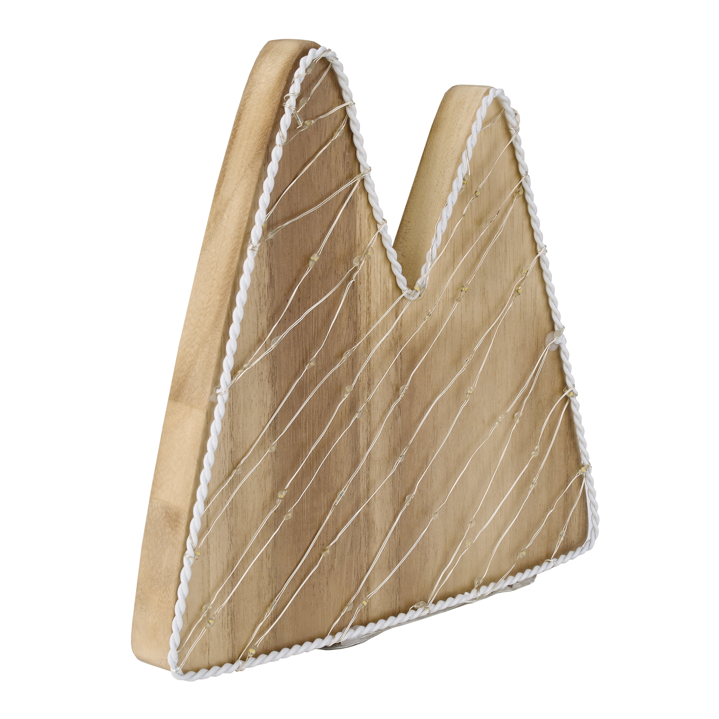 Little Love by NoJo Mountain Shaped Natural Wood Wall Décor, Nursery Wall Art