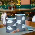 thumbnail image 3 of Yayeee Flameless Candles with Remote Flickering Battery Operated Multi Color Changing, White Halloween Ghosts, 3 of 7